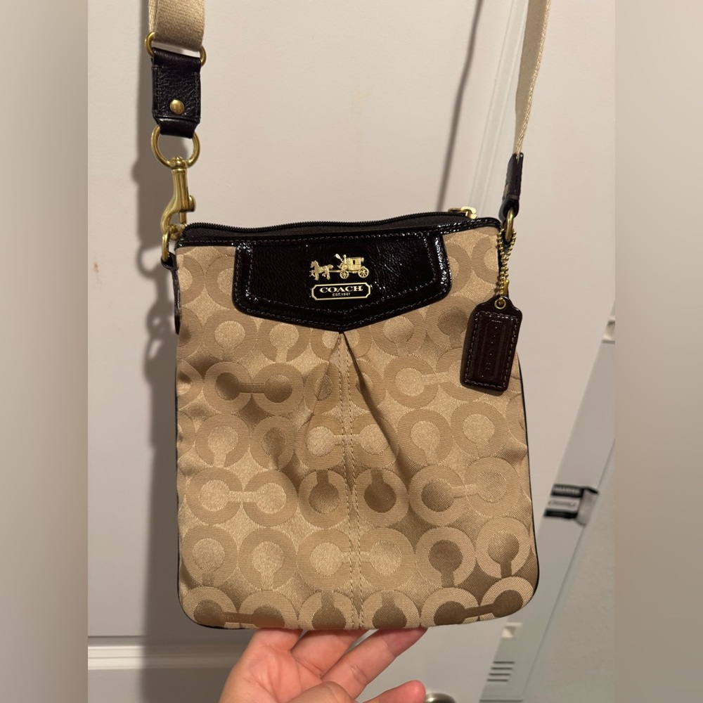 Coach Brown Signature Crossbody Bag